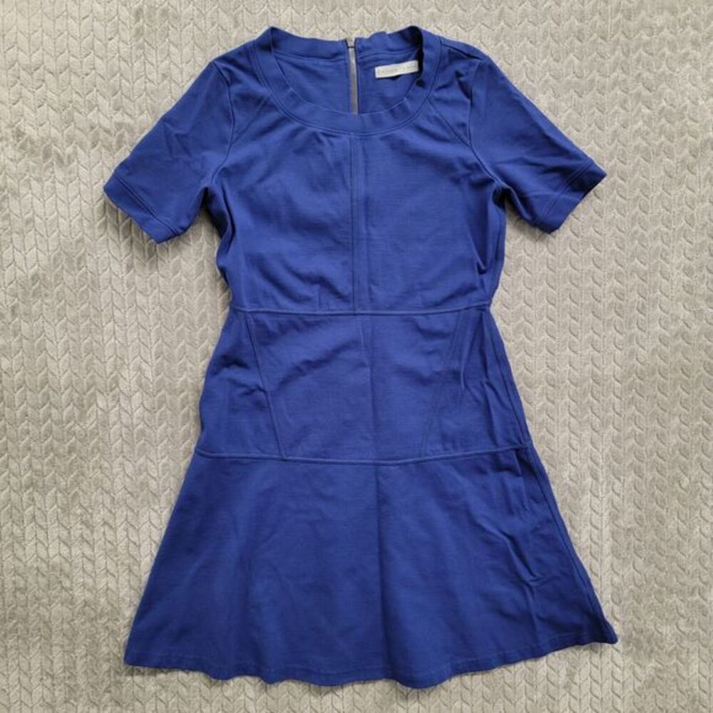 Athleta Blue En Route Dress Fit‎ And Flare Womens Size Small